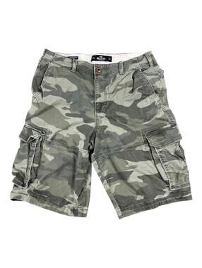 Hollister Camo Cargo Longboard Shorts Men's 32 x 12 Epic Flex Gorpcore Outdoors